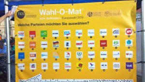 Alle 40 Parteien, die auf dem Europa-Wahlzettel zu finden sind, standen auch beim Wahl-O-Mat zur Wahl